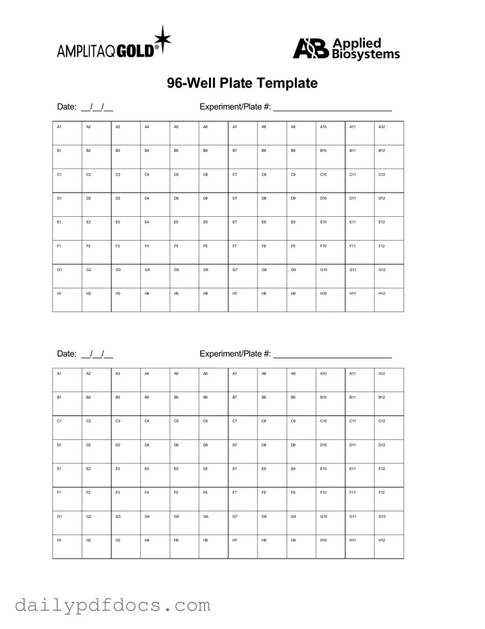 Fill Your 96 Well Form