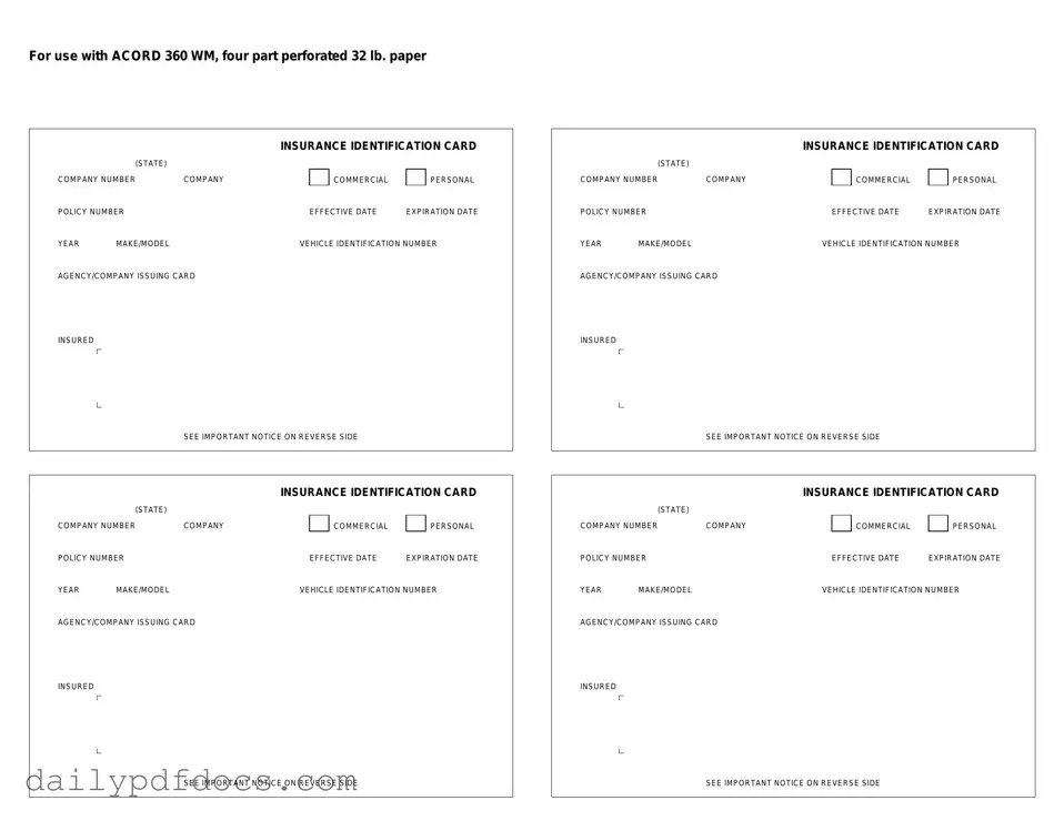 Fill Your Acord 50 WM Form