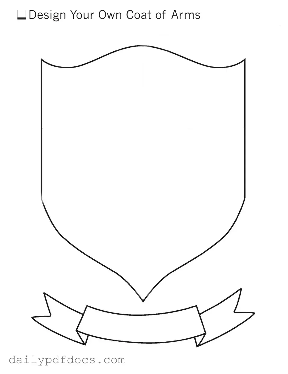 Fill Your Coat Of Arms Form