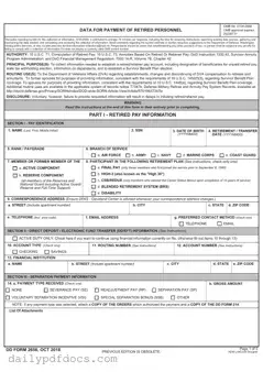 Fill Your DD 2656 Form