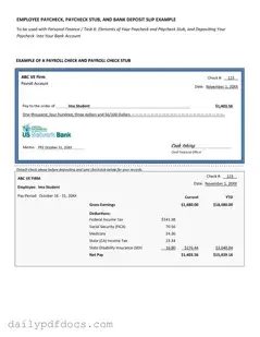 Fill Your Payroll Check Form