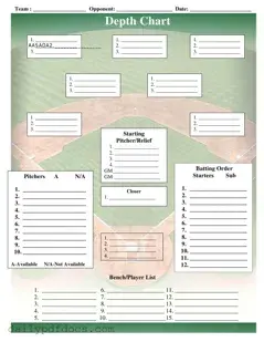 Fill Your Baseball Field Lineup Form
