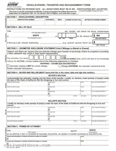 Fill Your California Fotm Reg 262 Form