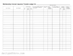 Fill Your Membership Ledger Form