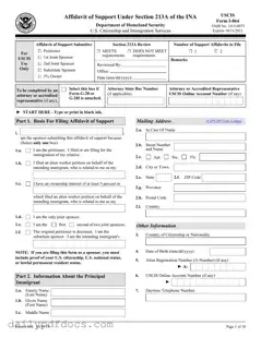Fill Your USCIS I-864 Form